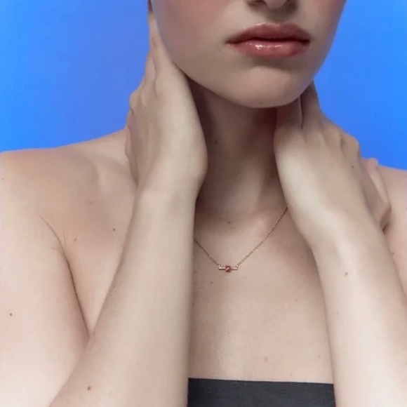 24k gold plated chain FUCHIA - Picture 2 of 4